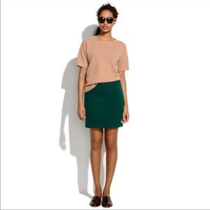 Madewell Green Wool Skirt